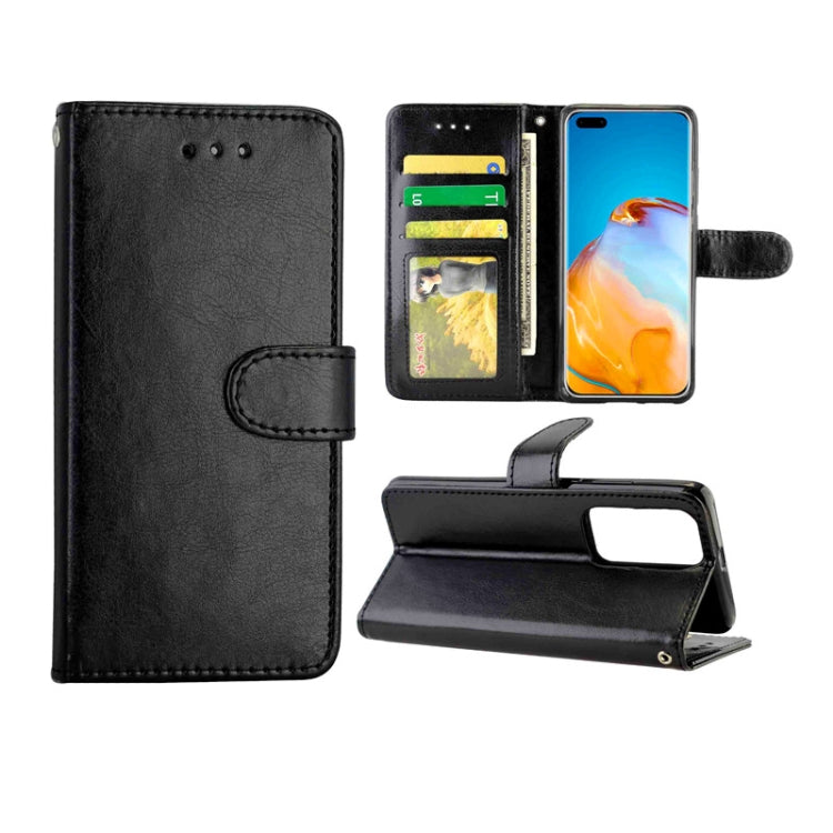 For Huawei P40 Pro Crazy Horse Texture Leather Horizontal Flip Protective Case with Holder & Card Slots & Wallet & Photo Frame