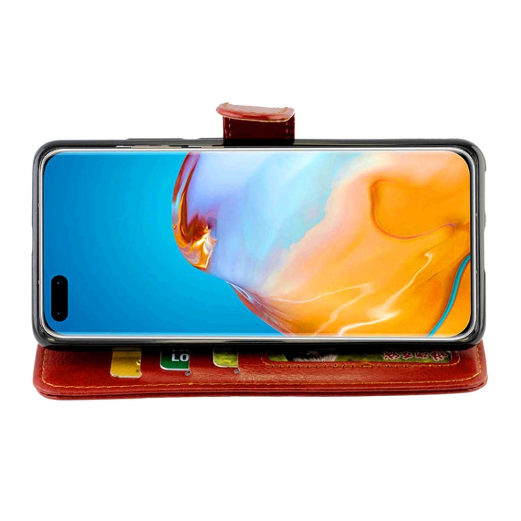 For Huawei P40 Pro Crazy Horse Texture Leather Horizontal Flip Protective Case with Holder & Card Slots & Wallet & Photo Frame