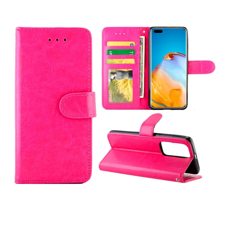 For Huawei P40 Pro Crazy Horse Texture Leather Horizontal Flip Protective Case with Holder & Card Slots & Wallet & Photo Frame