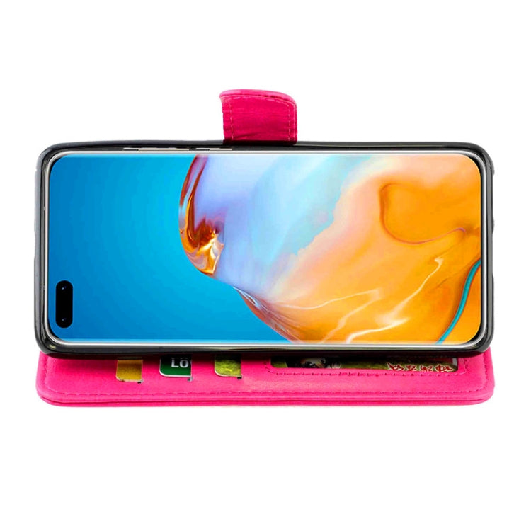 For Huawei P40 Pro Crazy Horse Texture Leather Horizontal Flip Protective Case with Holder & Card Slots & Wallet & Photo Frame