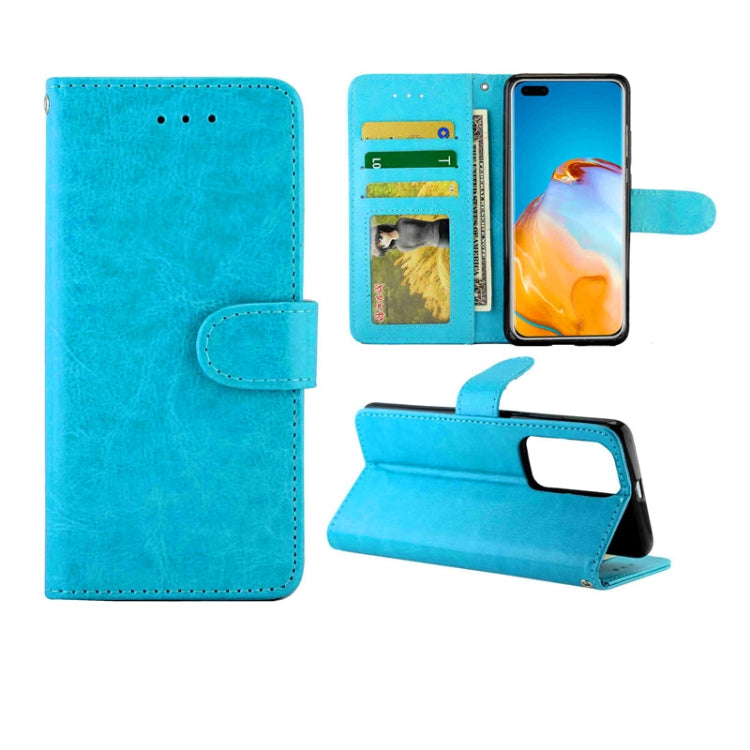 For Huawei P40 Pro Crazy Horse Texture Leather Horizontal Flip Protective Case with Holder & Card Slots & Wallet & Photo Frame
