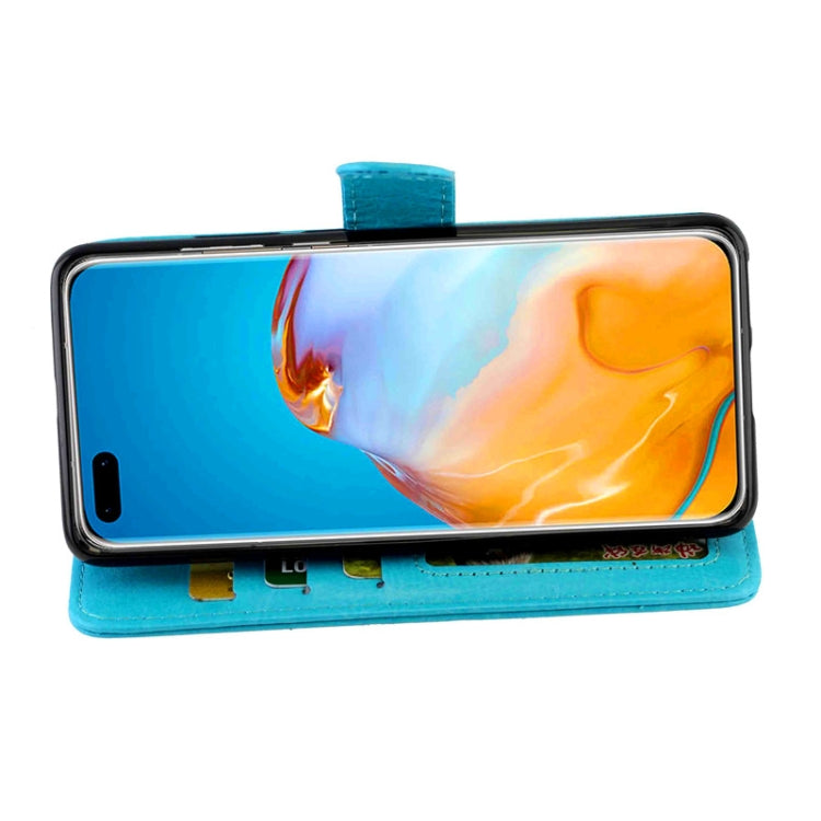 For Huawei P40 Pro Crazy Horse Texture Leather Horizontal Flip Protective Case with Holder & Card Slots & Wallet & Photo Frame