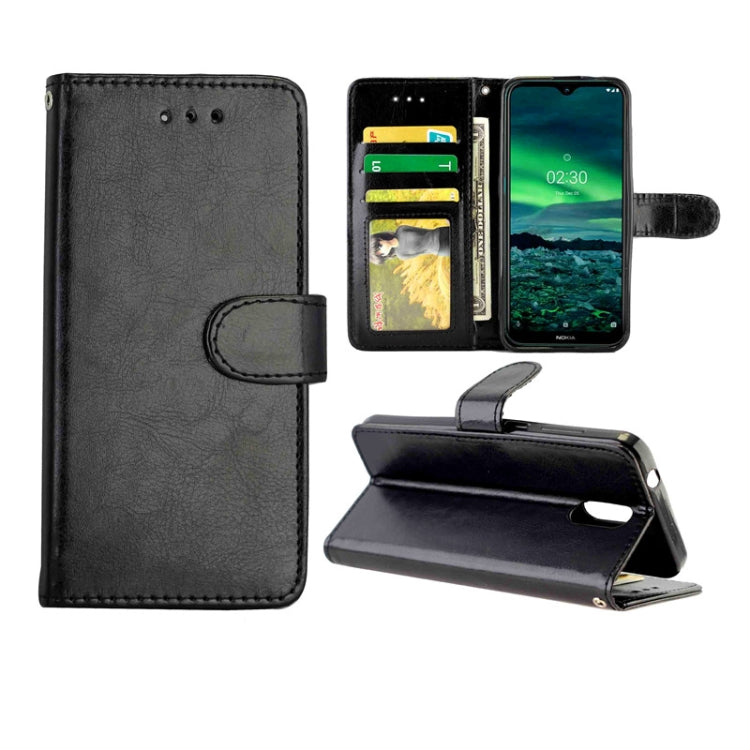 For Nokia 2.3 Crazy Horse Texture Leather Horizontal Flip Protective Case with Holder & Card Slots & Wallet & Photo Frame