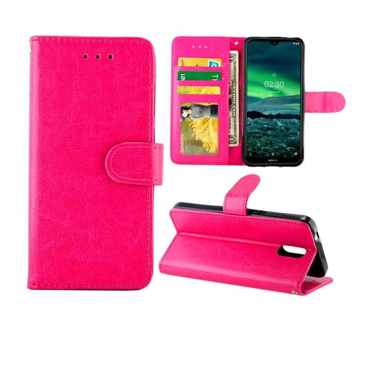 For Nokia 2.3 Crazy Horse Texture Leather Horizontal Flip Protective Case with Holder & Card Slots & Wallet & Photo Frame