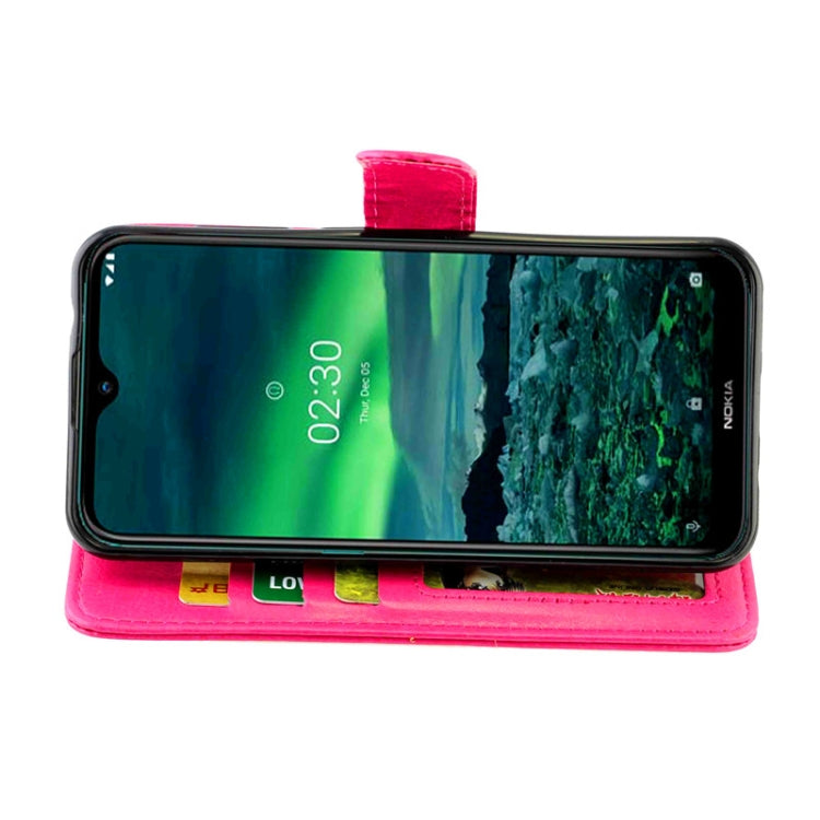 For Nokia 2.3 Crazy Horse Texture Leather Horizontal Flip Protective Case with Holder & Card Slots & Wallet & Photo Frame