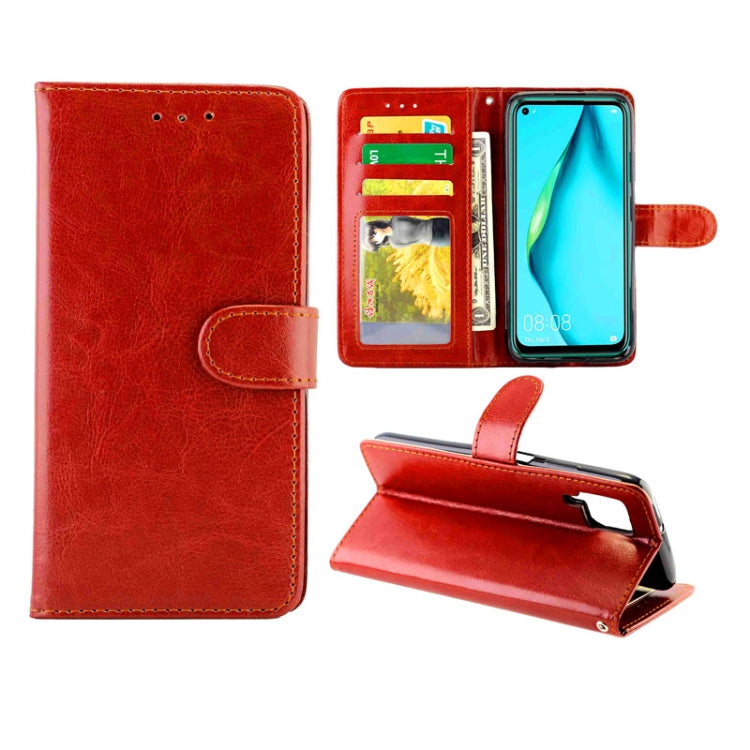 For Huawei P40lite/Nova6Se/Nova7i Crazy Horse Texture Leather Horizontal Flip Protective Case with Holder & Card Slots & Wallet & Photo Frame