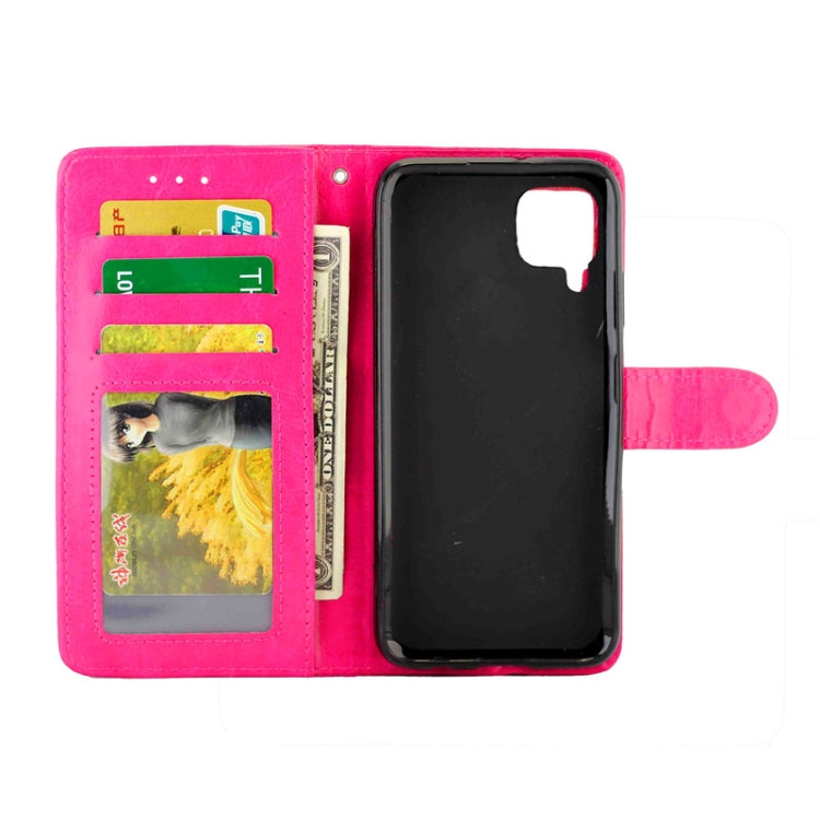 For Huawei P40lite/Nova6Se/Nova7i Crazy Horse Texture Leather Horizontal Flip Protective Case with Holder & Card Slots & Wallet & Photo Frame