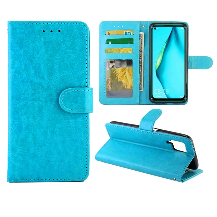 For Huawei P40lite/Nova6Se/Nova7i Crazy Horse Texture Leather Horizontal Flip Protective Case with Holder & Card Slots & Wallet & Photo Frame