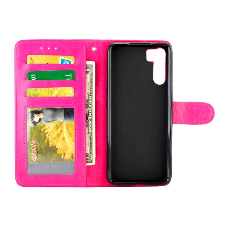 For OPPO A91/ F15(2020) Crazy Horse Texture Leather Horizontal Flip Protective Case with Holder & Card Slots & Wallet & Photo Frame