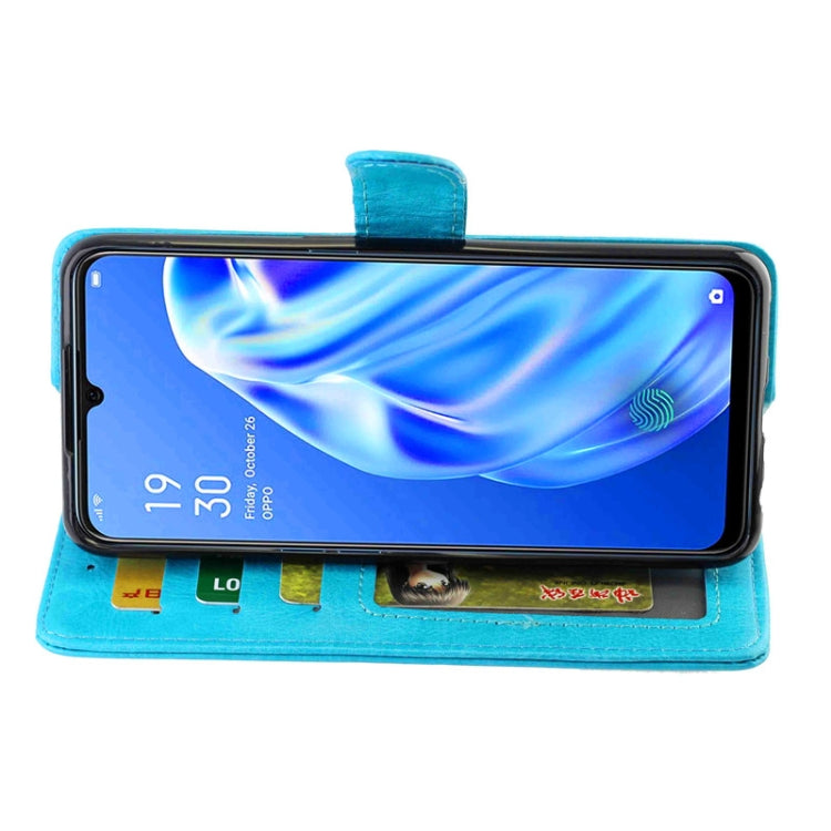 For OPPO A91/ F15(2020) Crazy Horse Texture Leather Horizontal Flip Protective Case with Holder & Card Slots & Wallet & Photo Frame