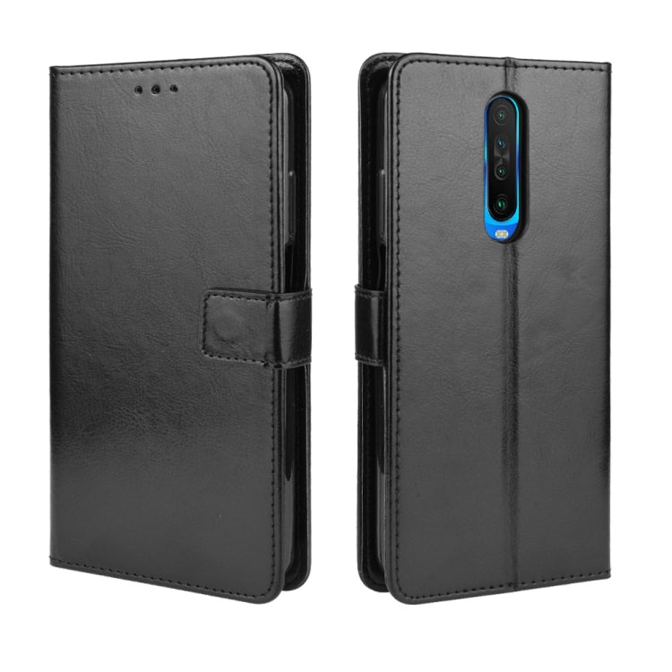 For Xiaomi Redmi K30/Poco X2 Retro Crazy Horse Texture Horizontal Flip Leather Case , with Holder & Card Slots & Photo Frame