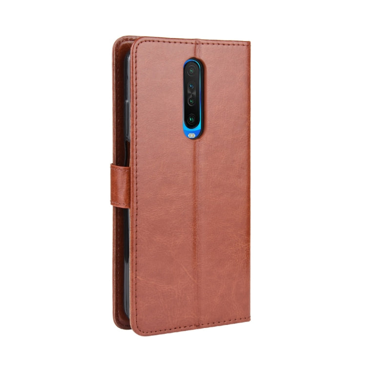 For Xiaomi Redmi K30/Poco X2 Retro Crazy Horse Texture Horizontal Flip Leather Case , with Holder & Card Slots & Photo Frame