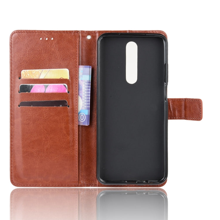 For Xiaomi Redmi K30/Poco X2 Retro Crazy Horse Texture Horizontal Flip Leather Case , with Holder & Card Slots & Photo Frame