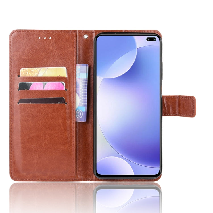 For Xiaomi Redmi K30/Poco X2 Retro Crazy Horse Texture Horizontal Flip Leather Case , with Holder & Card Slots & Photo Frame