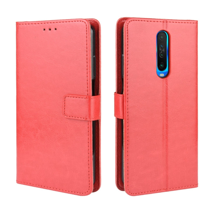 For Xiaomi Redmi K30/Poco X2 Retro Crazy Horse Texture Horizontal Flip Leather Case , with Holder & Card Slots & Photo Frame