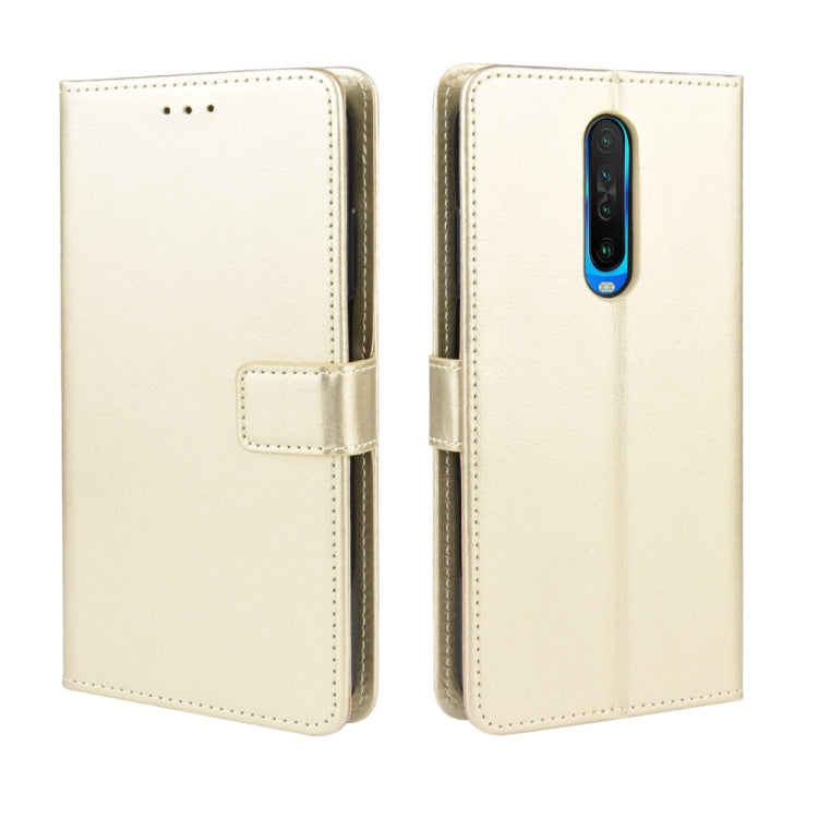For Xiaomi Redmi K30/Poco X2 Retro Crazy Horse Texture Horizontal Flip Leather Case , with Holder & Card Slots & Photo Frame