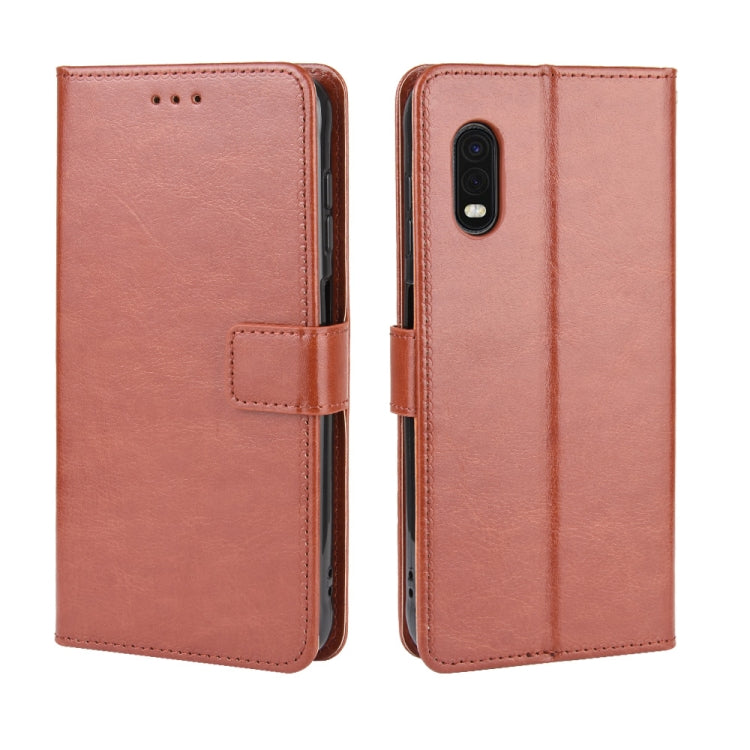 For Galaxy Xcover Pro Retro Crazy Horse Texture Horizontal Flip Leather Case with Holder & Card Slots & Photo Frame