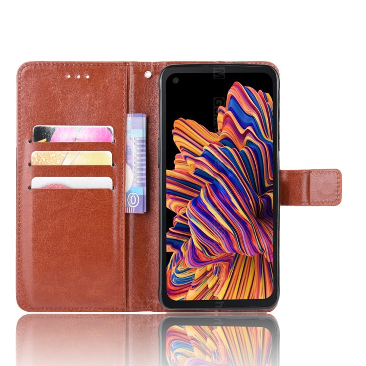 For Galaxy Xcover Pro Retro Crazy Horse Texture Horizontal Flip Leather Case with Holder & Card Slots & Photo Frame