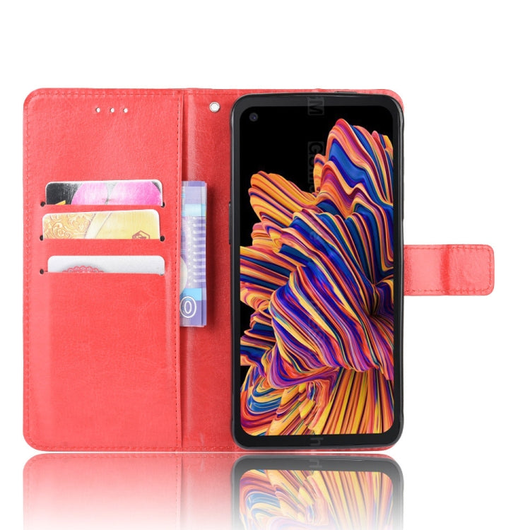 For Galaxy Xcover Pro Retro Crazy Horse Texture Horizontal Flip Leather Case with Holder & Card Slots & Photo Frame