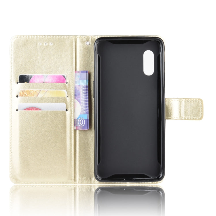 For Galaxy Xcover Pro Retro Crazy Horse Texture Horizontal Flip Leather Case with Holder & Card Slots & Photo Frame