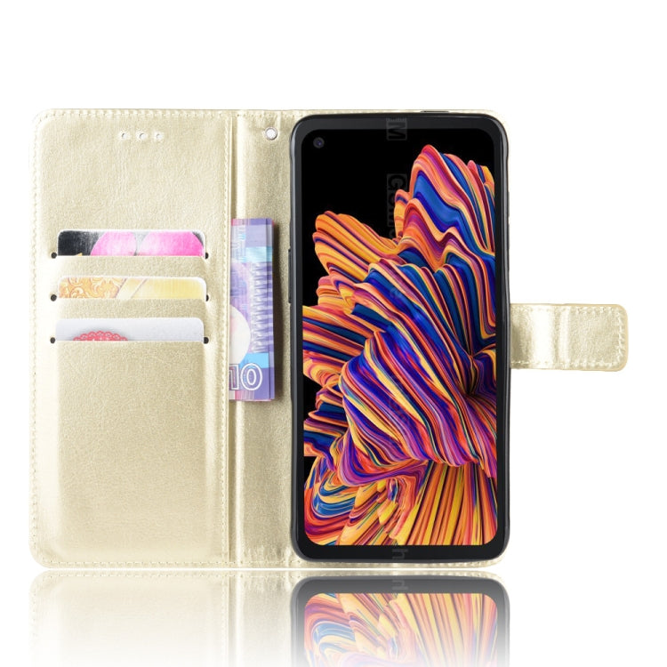 For Galaxy Xcover Pro Retro Crazy Horse Texture Horizontal Flip Leather Case with Holder & Card Slots & Photo Frame