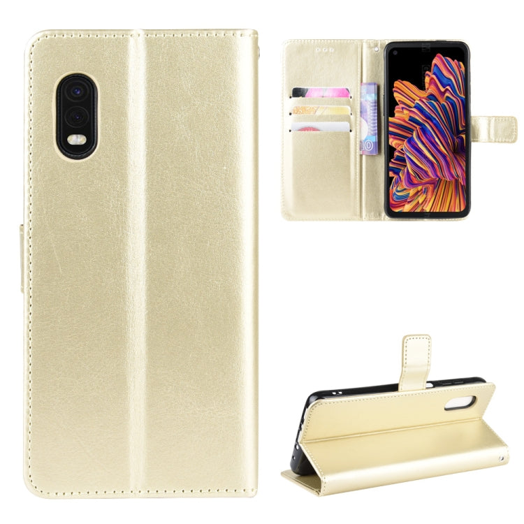 For Galaxy Xcover Pro Retro Crazy Horse Texture Horizontal Flip Leather Case with Holder & Card Slots & Photo Frame