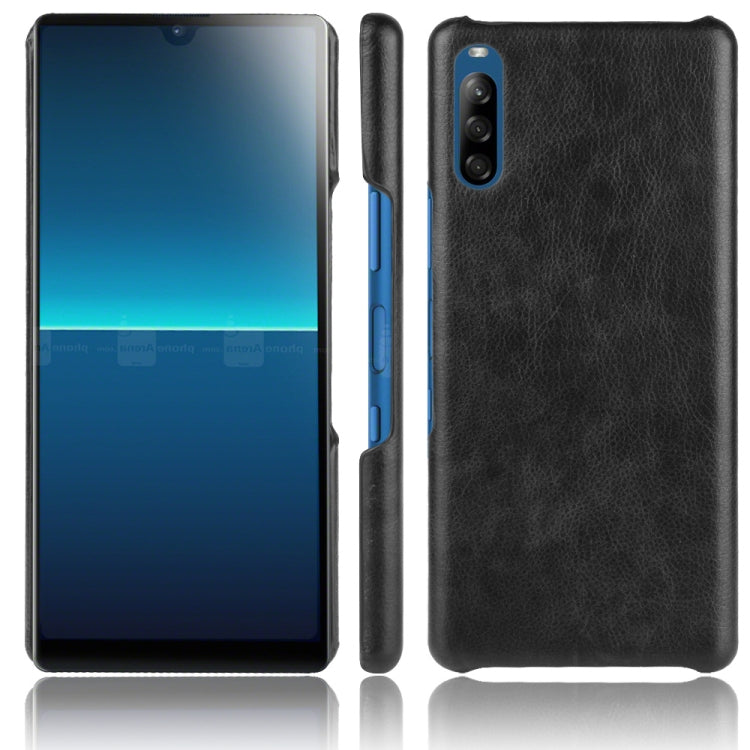 For Sony Xperia L4 Shockproof Litchi Texture PC + PU Case
