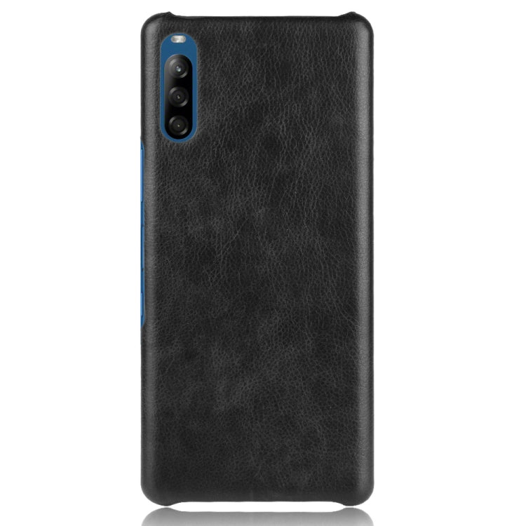 For Sony Xperia L4 Shockproof Litchi Texture PC + PU Case