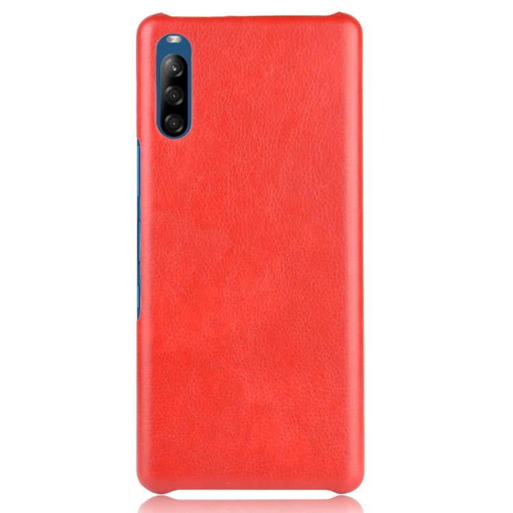 For Sony Xperia L4 Shockproof Litchi Texture PC + PU Case