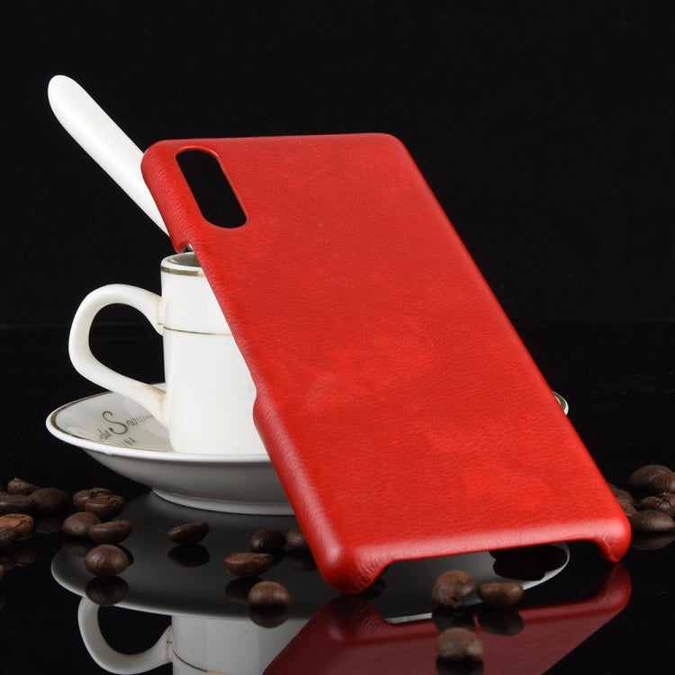 For Sony Xperia L4 Shockproof Litchi Texture PC + PU Case