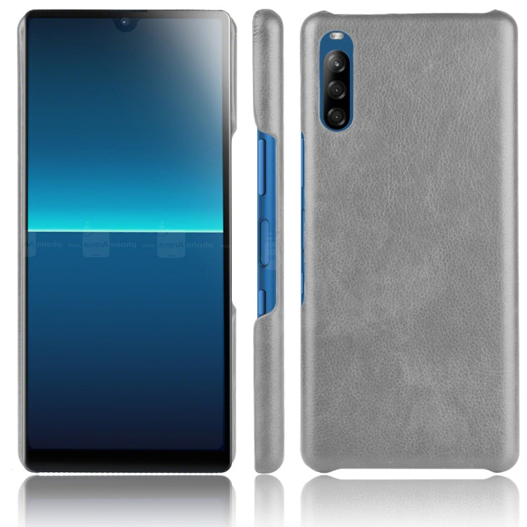 For Sony Xperia L4 Shockproof Litchi Texture PC + PU Case