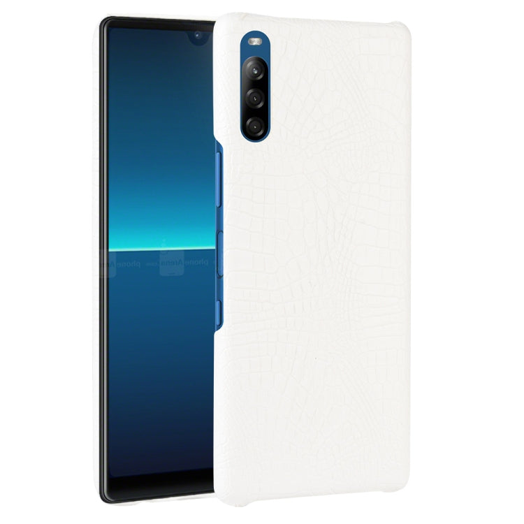 For Sony Xperia L4 Shockproof Crocodile Texture PC + PU Case