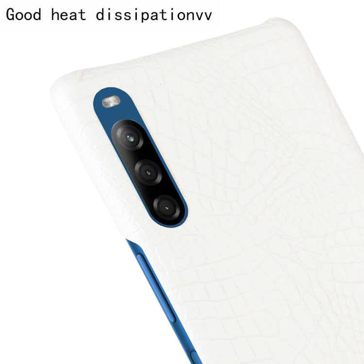 For Sony Xperia L4 Shockproof Crocodile Texture PC + PU Case