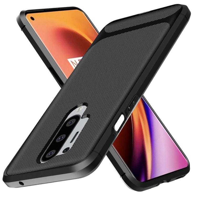 For OnePlus 8 Pro ENKAY ENK-PC012 Carbon Fiber Texture Solid Color TPU Slim Case Soft Cover