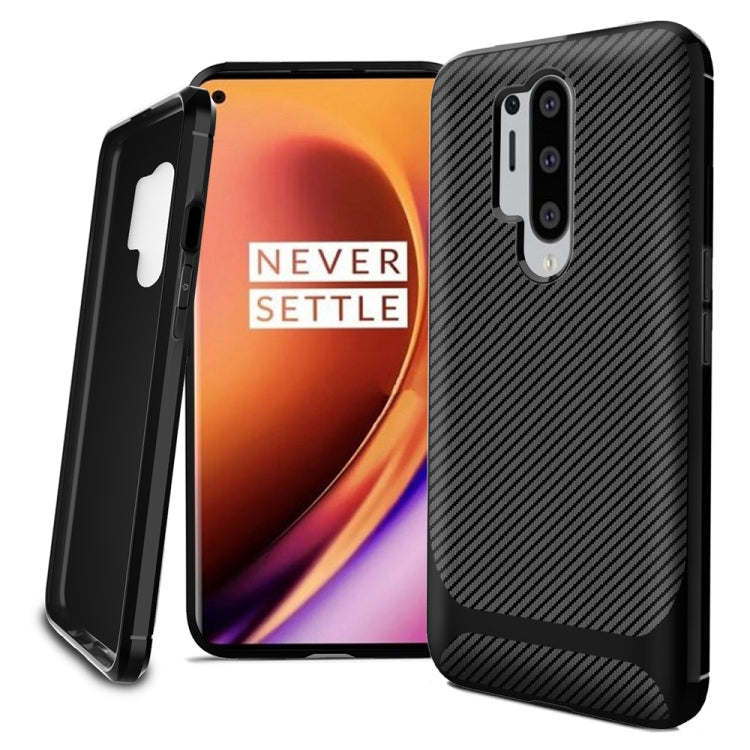 For OnePlus 8 Pro ENKAY ENK-PC012 Carbon Fiber Texture Solid Color TPU Slim Case Soft Cover