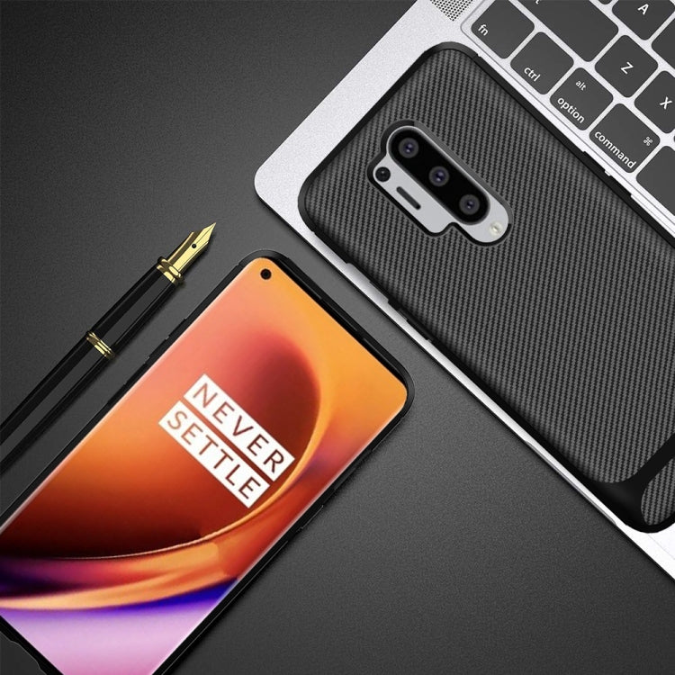 For OnePlus 8 Pro ENKAY ENK-PC012 Carbon Fiber Texture Solid Color TPU Slim Case Soft Cover