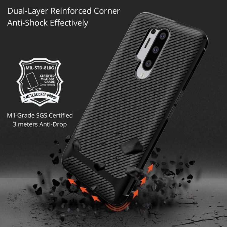 For OnePlus 8 Pro ENKAY ENK-PC012 Carbon Fiber Texture Solid Color TPU Slim Case Soft Cover