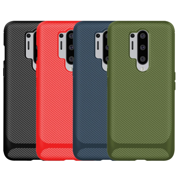 For OnePlus 8 Pro ENKAY ENK-PC012 Carbon Fiber Texture Solid Color TPU Slim Case Soft Cover