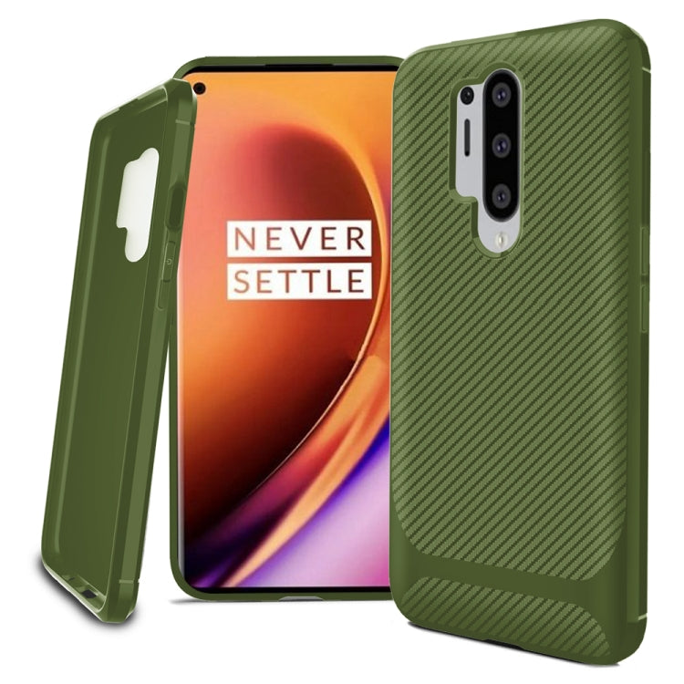 For OnePlus 8 Pro ENKAY ENK-PC012 Carbon Fiber Texture Solid Color TPU Slim Case Soft Cover