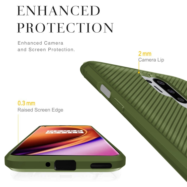 For OnePlus 8 Pro ENKAY ENK-PC012 Carbon Fiber Texture Solid Color TPU Slim Case Soft Cover