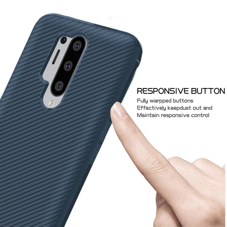For OnePlus 8 Pro ENKAY ENK-PC012 Carbon Fiber Texture Solid Color TPU Slim Case Soft Cover