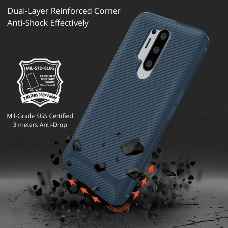 For OnePlus 8 Pro ENKAY ENK-PC012 Carbon Fiber Texture Solid Color TPU Slim Case Soft Cover