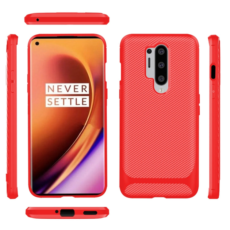 For OnePlus 8 Pro ENKAY ENK-PC012 Carbon Fiber Texture Solid Color TPU Slim Case Soft Cover
