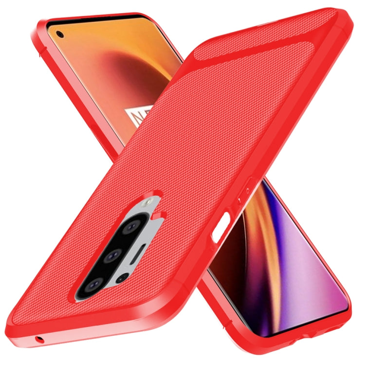 For OnePlus 8 Pro ENKAY ENK-PC012 Carbon Fiber Texture Solid Color TPU Slim Case Soft Cover