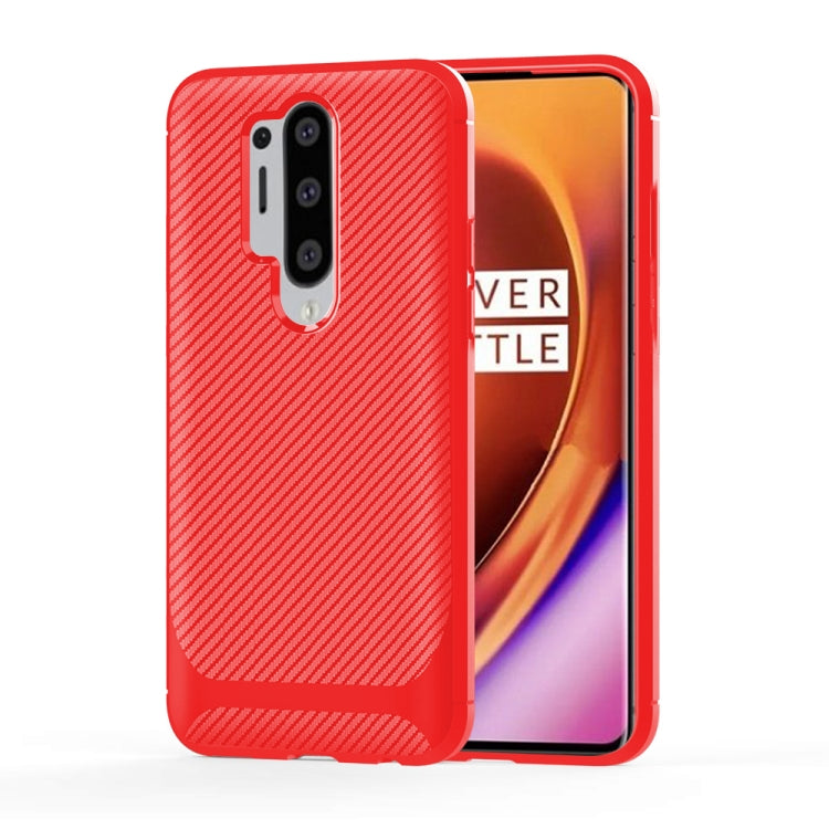 For OnePlus 8 Pro ENKAY ENK-PC012 Carbon Fiber Texture Solid Color TPU Slim Case Soft Cover