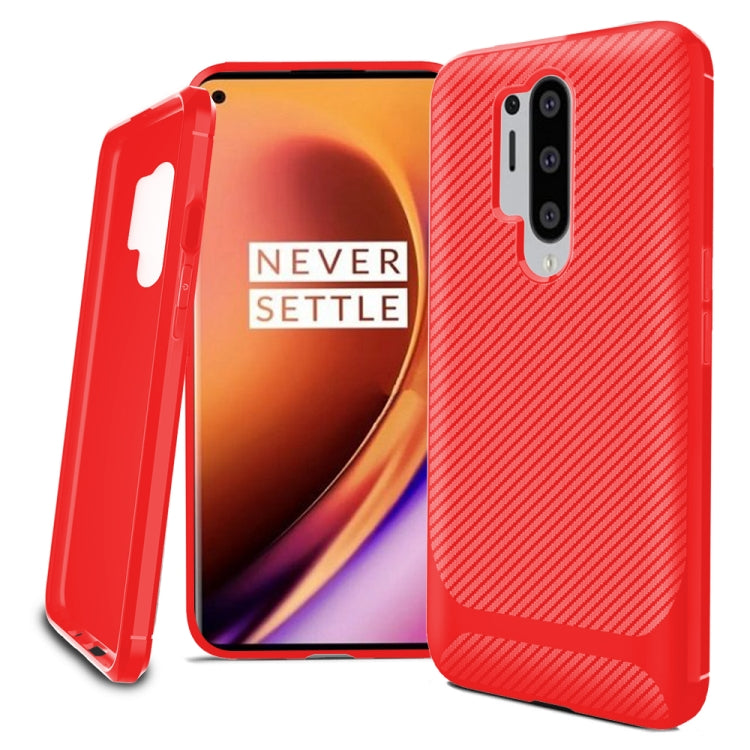 For OnePlus 8 Pro ENKAY ENK-PC012 Carbon Fiber Texture Solid Color TPU Slim Case Soft Cover