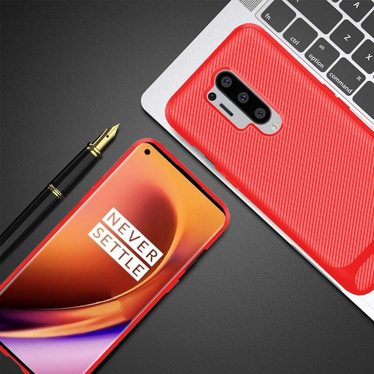 For OnePlus 8 Pro ENKAY ENK-PC012 Carbon Fiber Texture Solid Color TPU Slim Case Soft Cover
