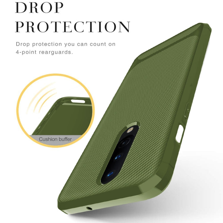 For OnePlus 8 ENKAY ENK-PC011 Carbon Fiber Texture Solid Color TPU Slim Case Soft Cover