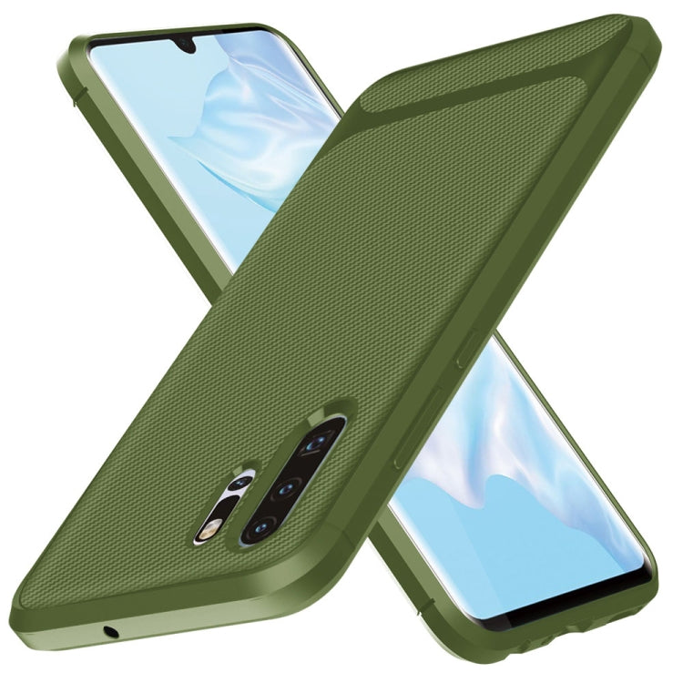 For HUAWEI P30 Pro ENKAY ENK-PC024 Carbon Fiber Texture Solid Color TPU Slim Case Soft Cover