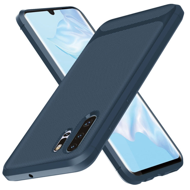 For HUAWEI P30 Pro ENKAY ENK-PC024 Carbon Fiber Texture Solid Color TPU Slim Case Soft Cover